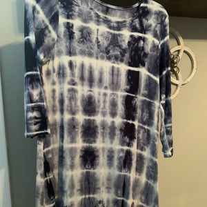 Blue tie dye dress Size small